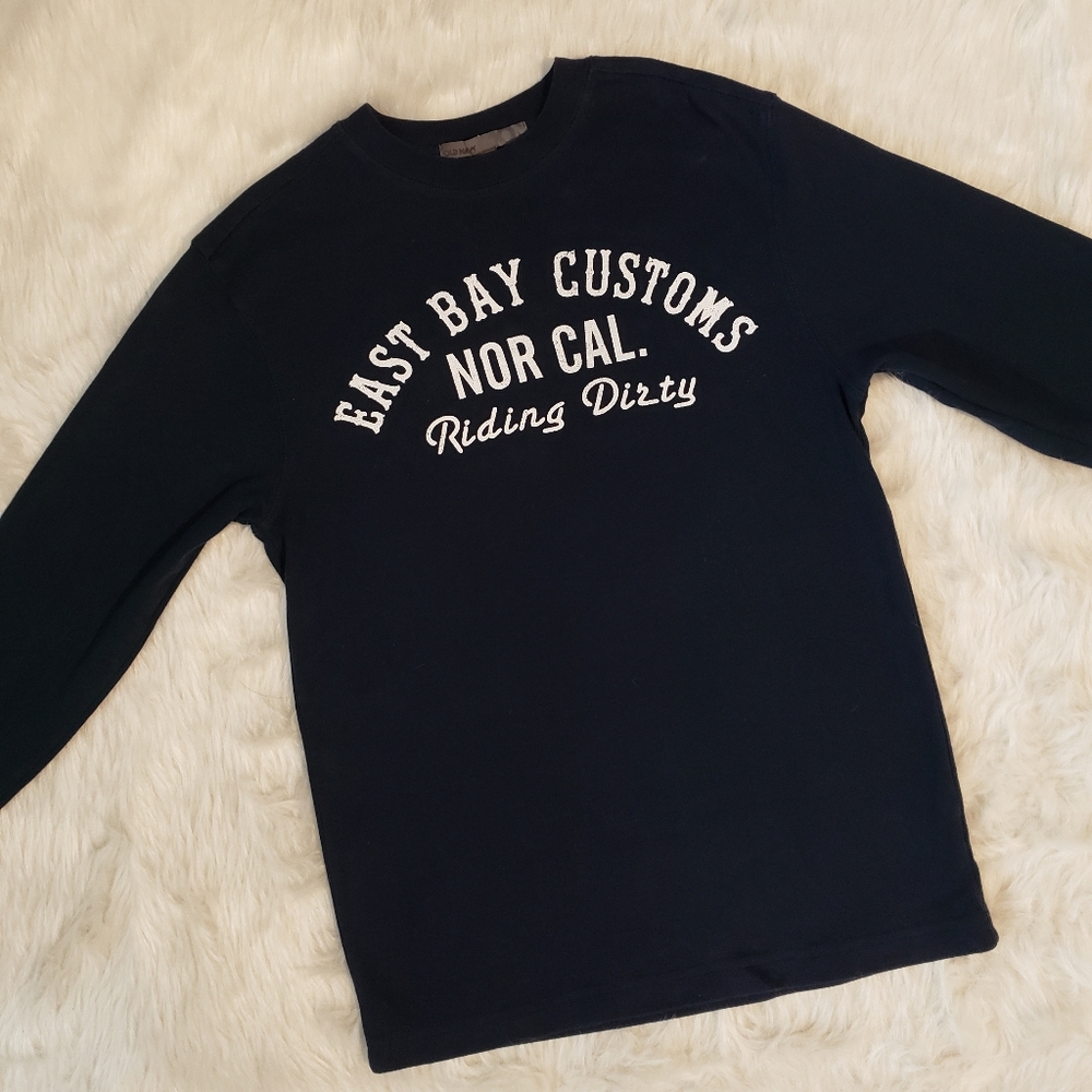 East Bay Old Navy Long Sleeve Navy Blue Thermal